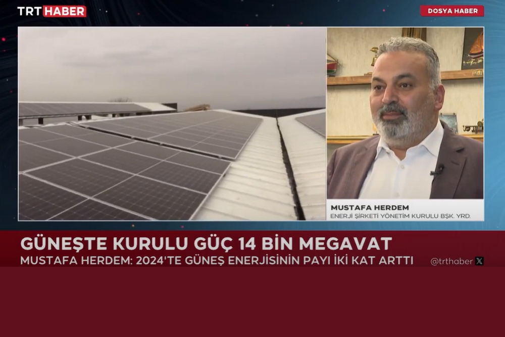 Mustafa HERDEM; Güneş Enerjisinde Yükselen Güç Türkiye